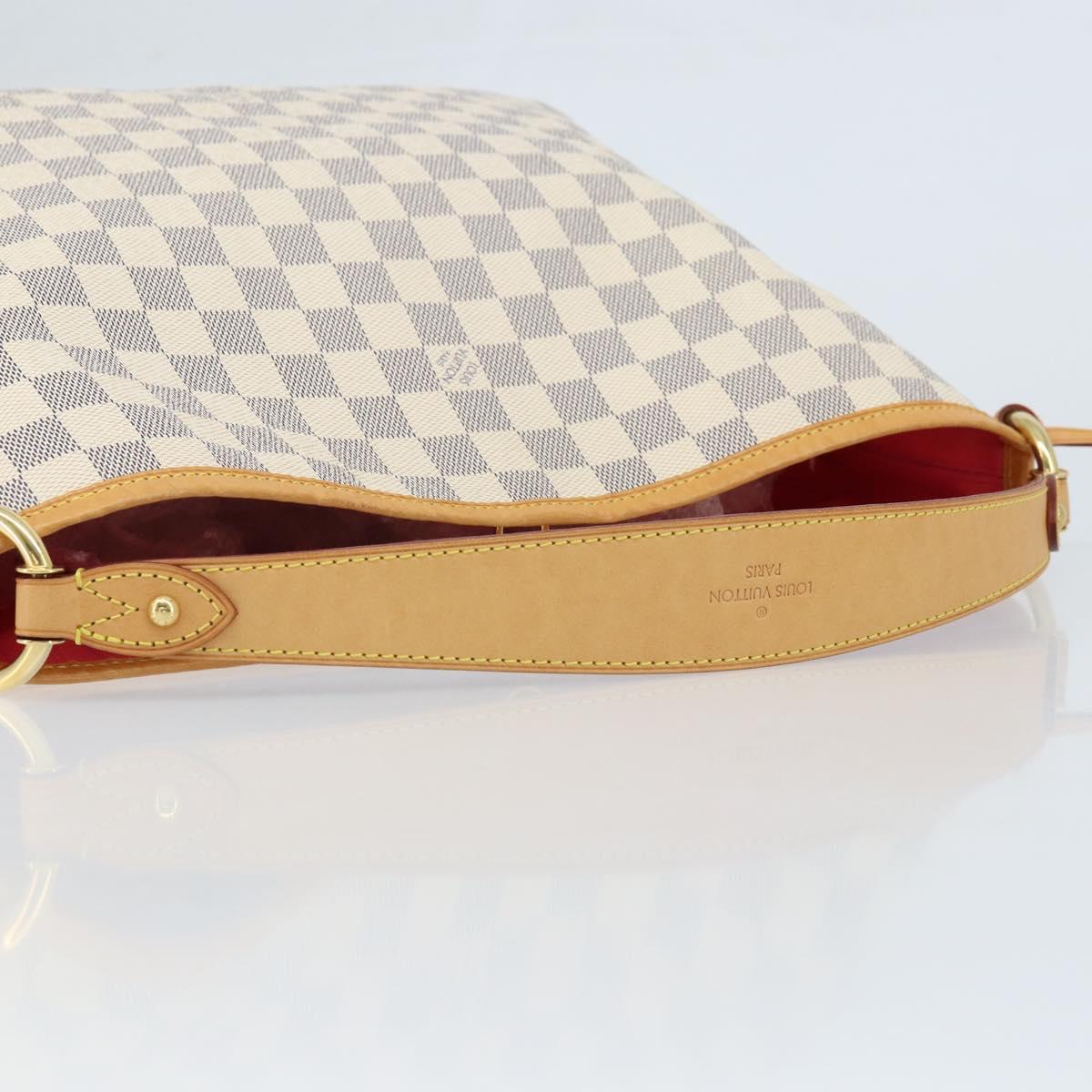 LOUIS VUITTON Damier Azur Delightful PM Shoulder Bag N41447 LV Auth 166230V