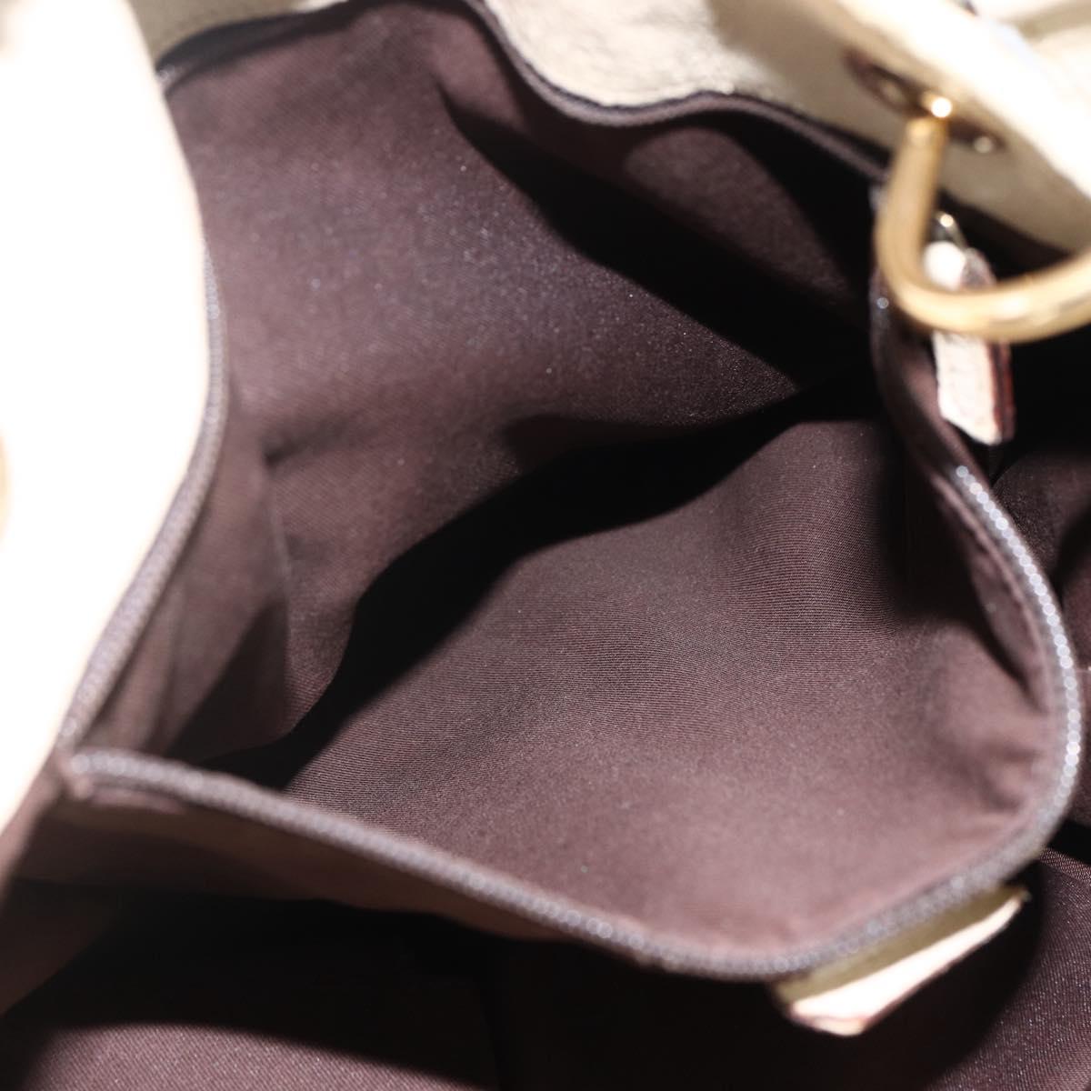GUCCI GG Canvas Tote Bag Beige Gold 120836 Auth 166234