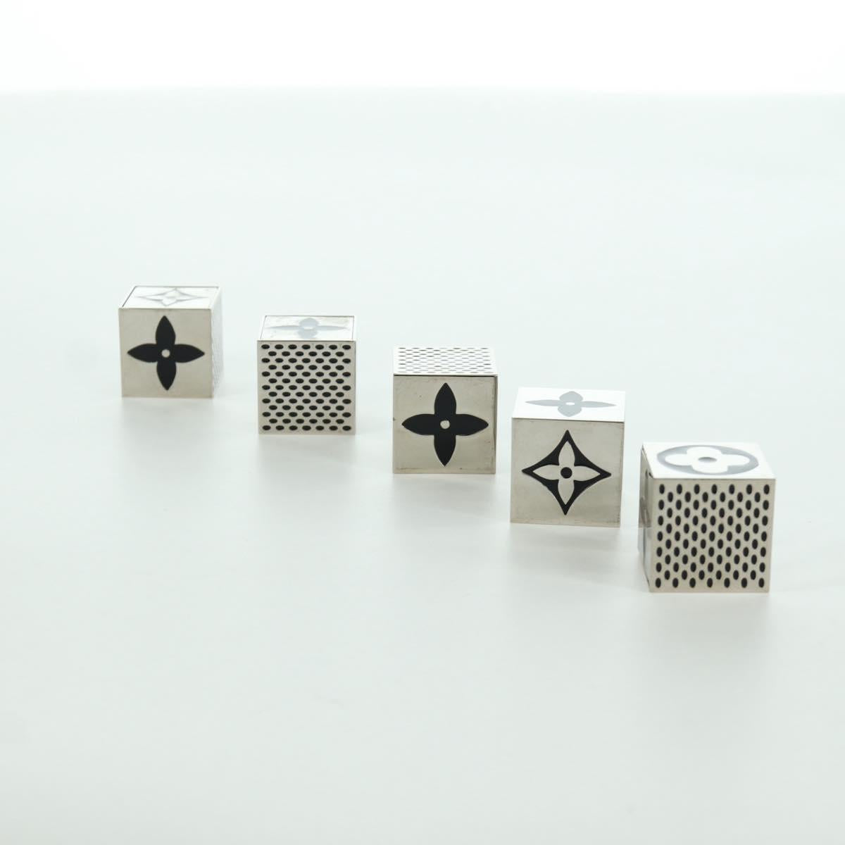 LOUIS VUITTON LV Cube Game metal Silver M99454 LV Auth 166248V