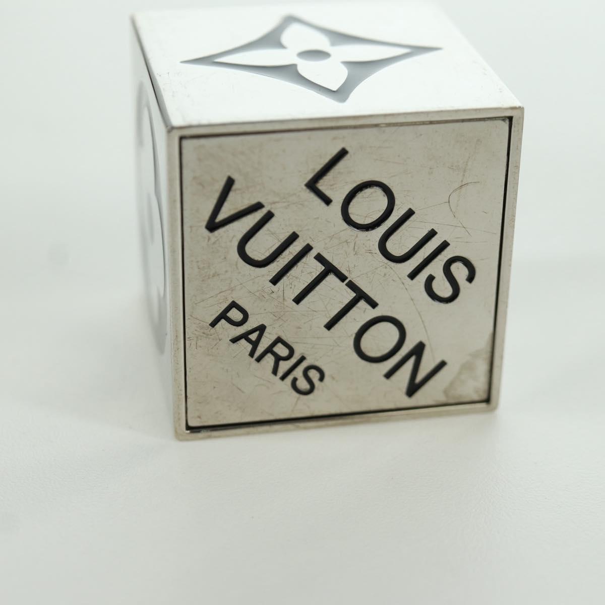 LOUIS VUITTON LV Cube Game metal Silver M99454 LV Auth 166248V