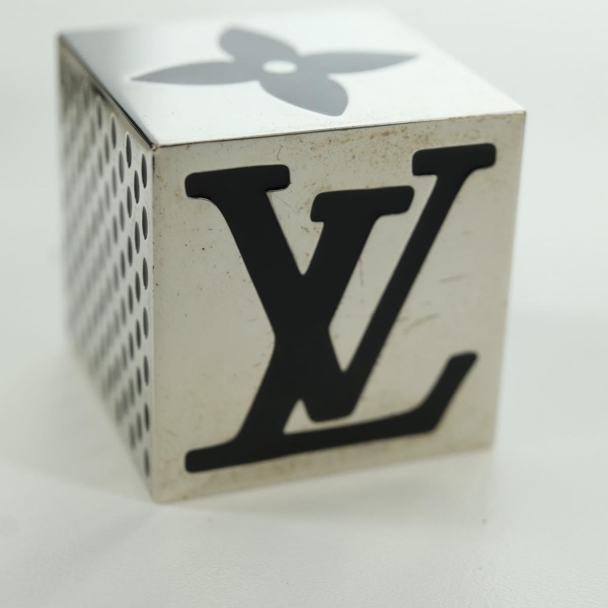 LOUIS VUITTON LV Cube Game metal Silver M99454 LV Auth 166248V