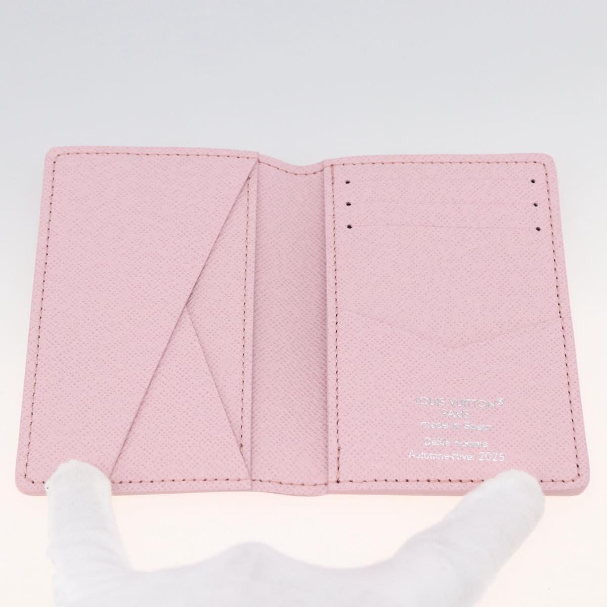 LOUIS VUITTON Monogram Organizer De Poch Card Case Pink M25973 LV Auth 166251SAM
