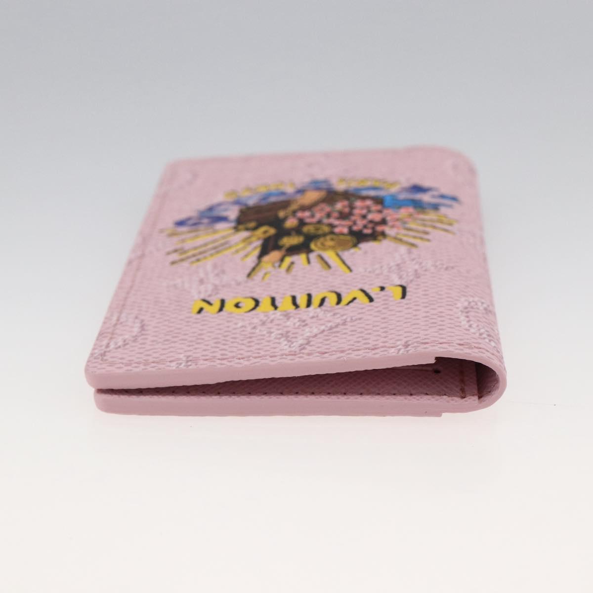 LOUIS VUITTON Monogram Organizer De Poch Card Case Pink M25973 LV Auth 166251SAM