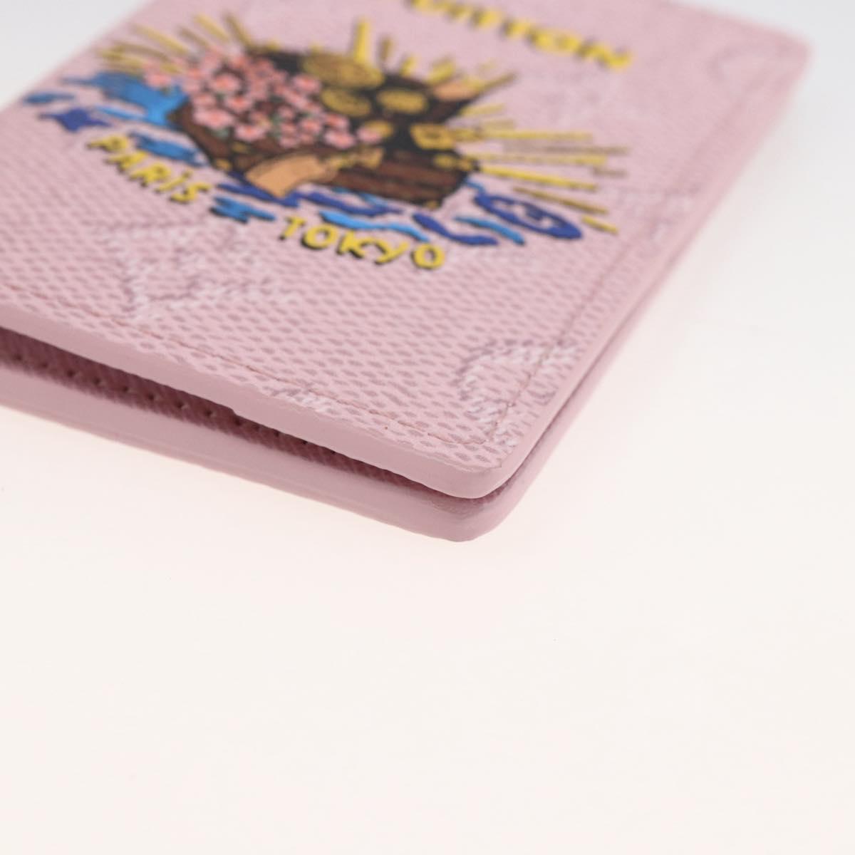 LOUIS VUITTON Monogram Organizer De Poch Card Case Pink M25973 LV Auth 166251SAM
