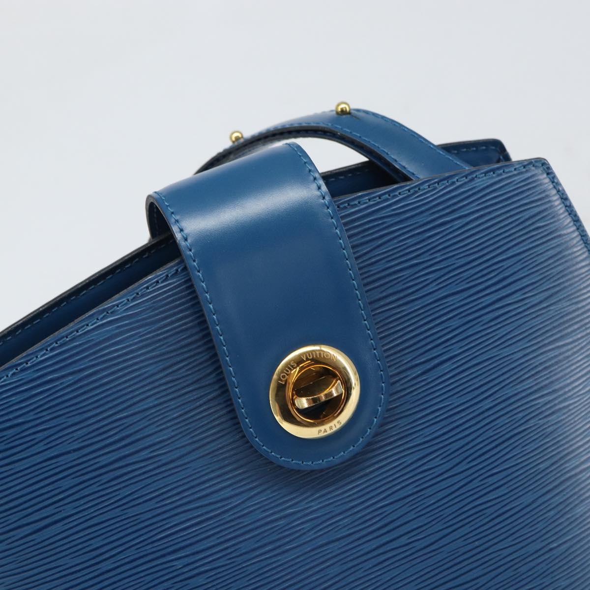LOUIS VUITTON Epi Cluny Shoulder Bag Blue M52255 LV Auth 166287