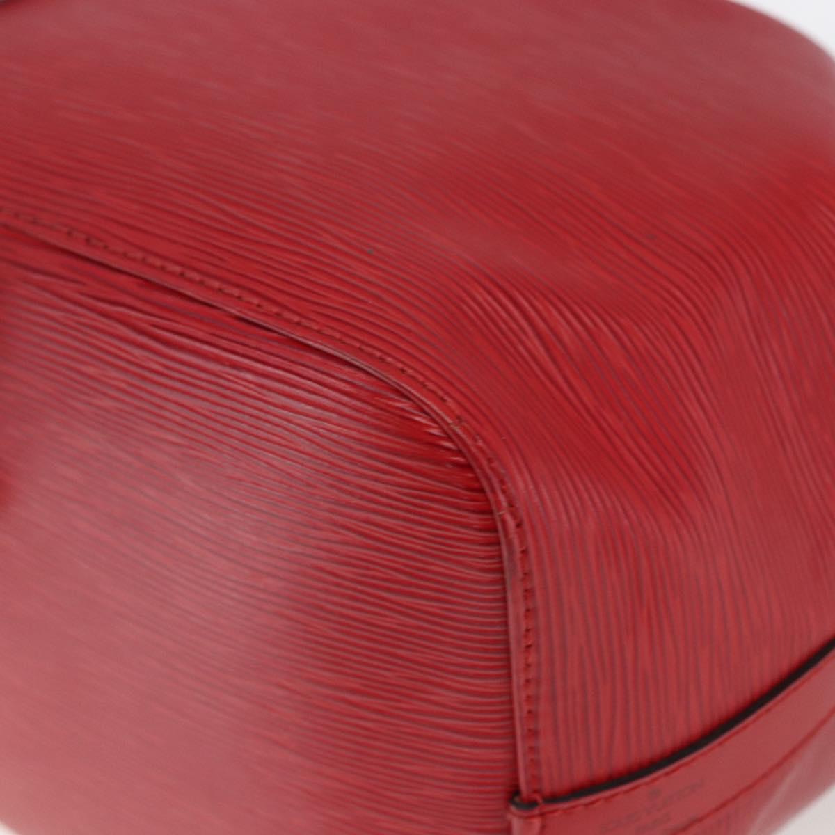 LOUIS VUITTON Epi Petit Noe Shoulder Bag Red M44107 LV Auth 166292