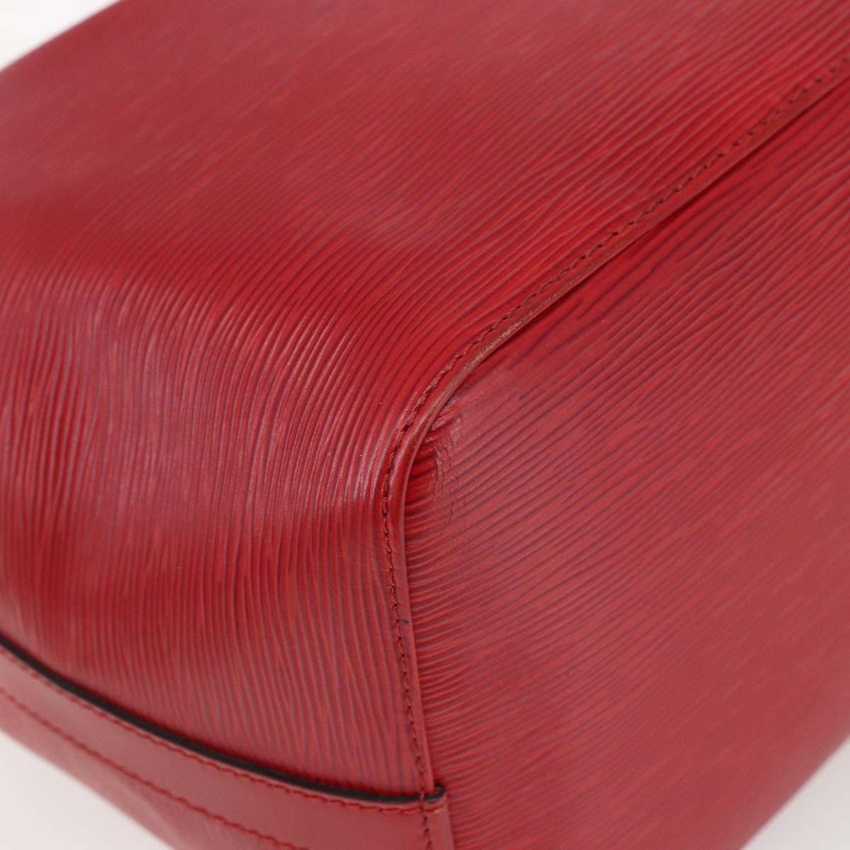 LOUIS VUITTON Epi Petit Noe Shoulder Bag Red M44107 LV Auth 166292