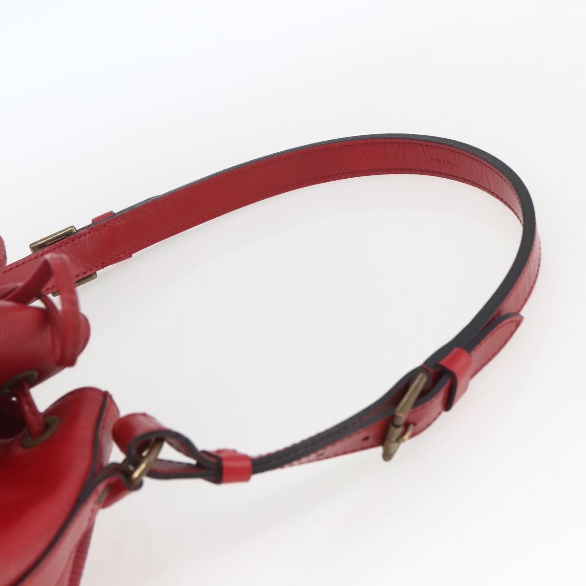 LOUIS VUITTON Epi Petit Noe Shoulder Bag Red M44107 LV Auth 166292