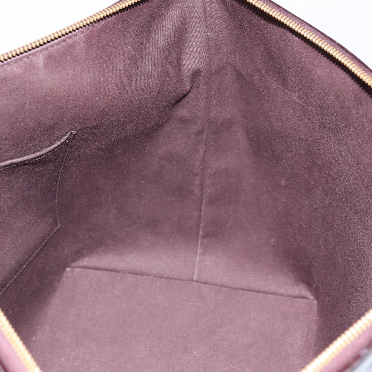 LOUIS VUITTON Monogram Vernis Bellevue GM Tote Bag Amarante M93589 Auth 166294