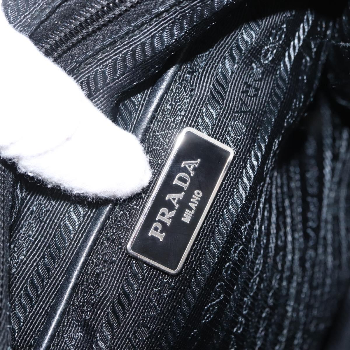 PRADA Tote Bag Nylon 2way Yellow Silver Auth 166303