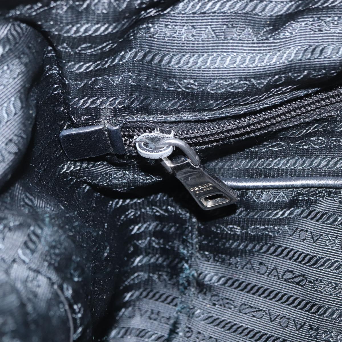 PRADA Tote Bag Nylon 2way Yellow Silver Auth 166303