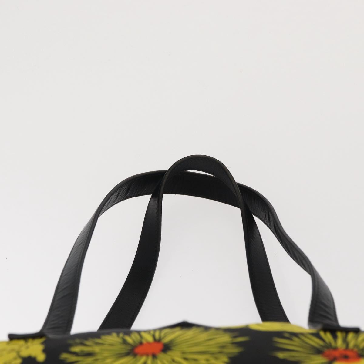 PRADA Tote Bag Nylon 2way Yellow Silver Auth 166303