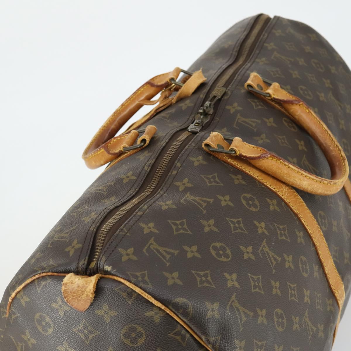 LOUIS VUITTON Monogram Keepall 55 Boston Bag M41424 LV Auth 166310