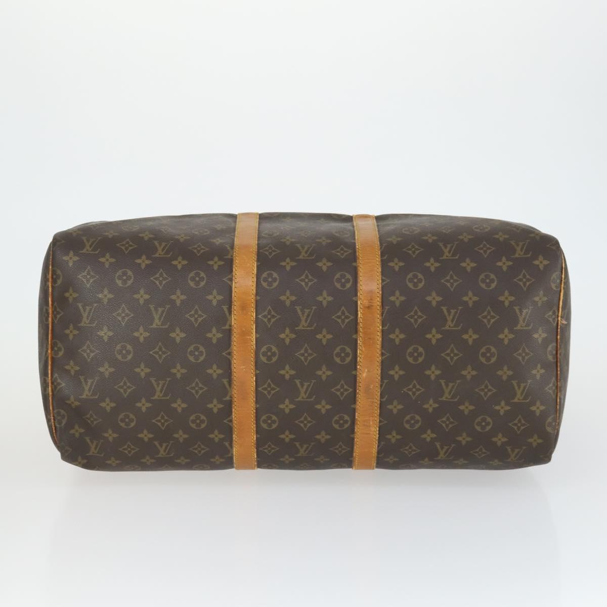 LOUIS VUITTON Monogram Keepall 55 Boston Bag M41424 LV Auth 166310