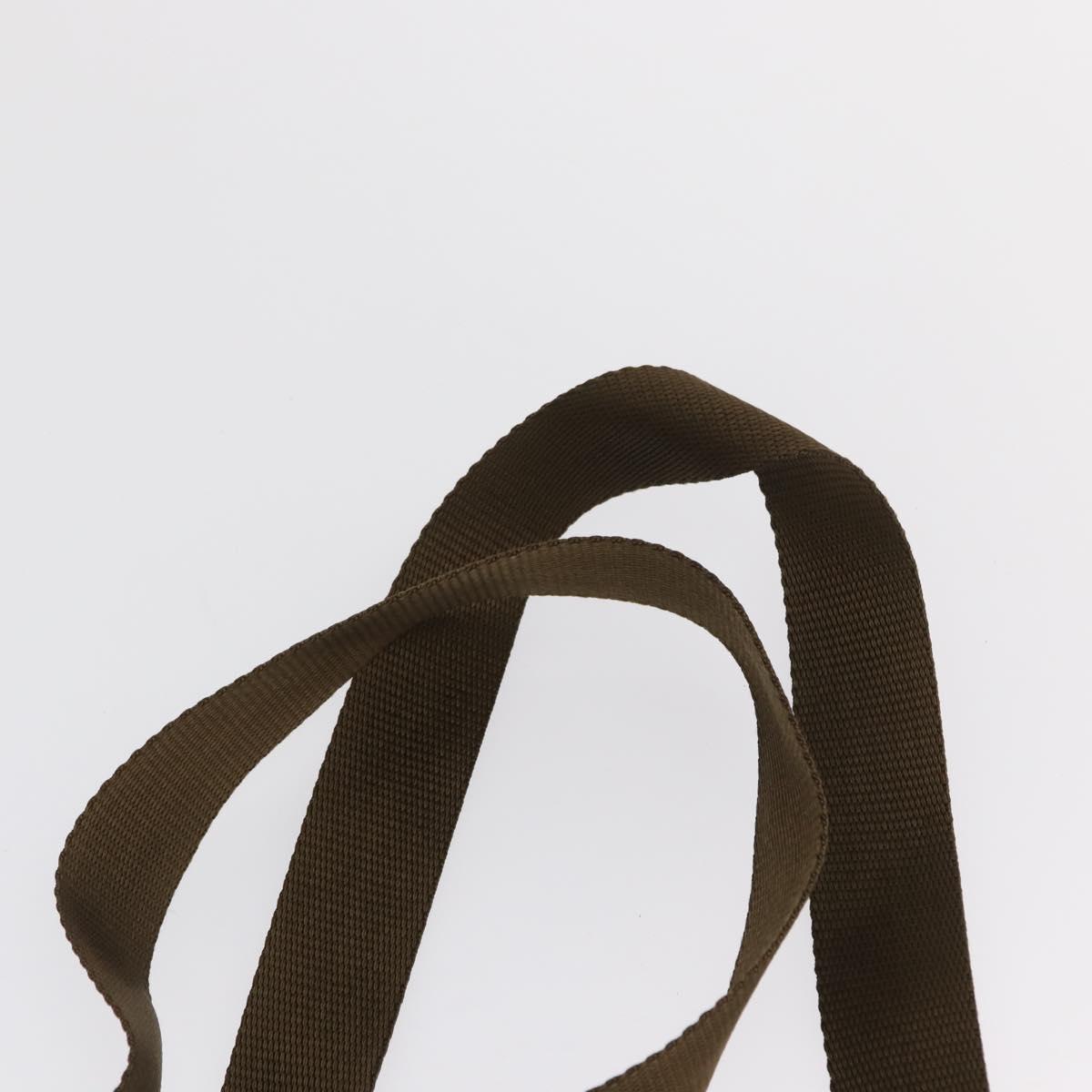 PRADA Backpack Nylon Green Silver Auth 166315
