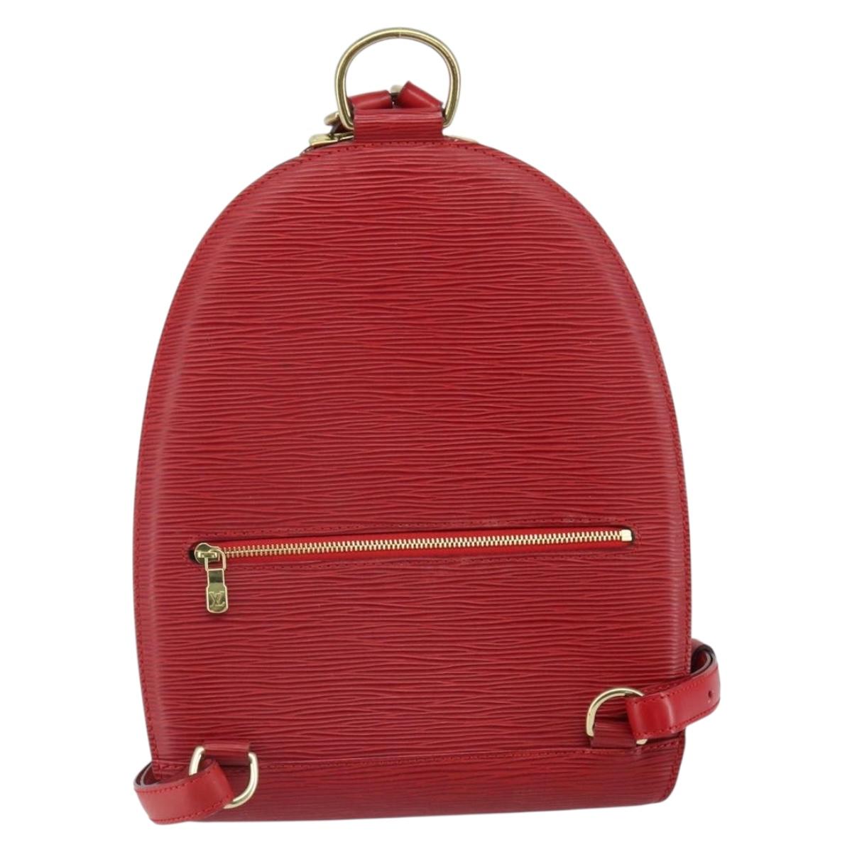 LOUIS VUITTON Epi Mabillon Backpack Castilian Red M52237 LV Auth 166325