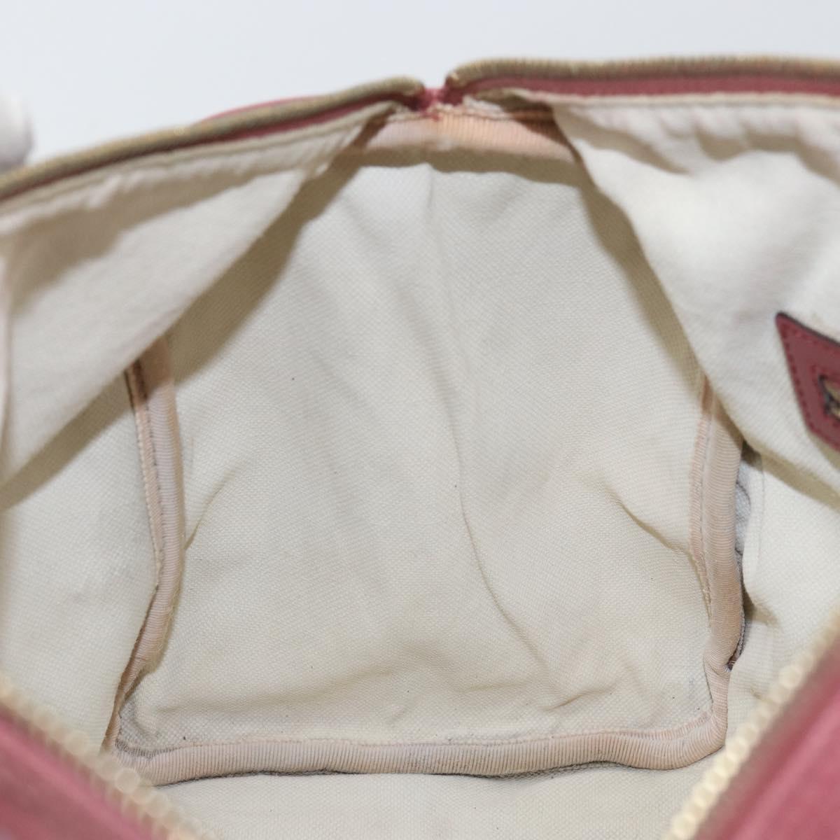 GUCCI GG Implementation Boston Bag PVC Gold Pink 193603 Auth 166330