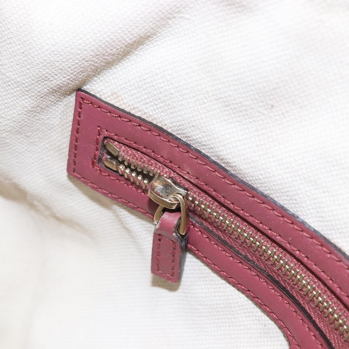 GUCCI GG Implementation Boston Bag PVC Gold Pink 193603 Auth 166330