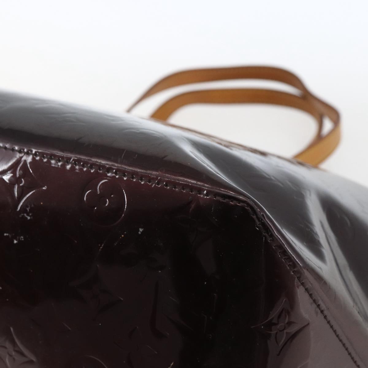 LOUIS VUITTON Monogram Vernis Bellevue GM Tote Bag Amarante M93589 Auth 166335