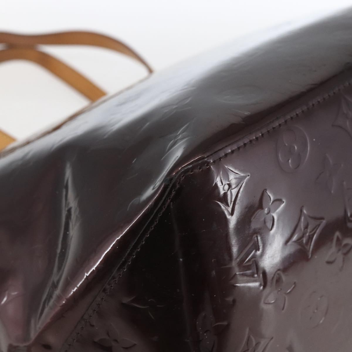 LOUIS VUITTON Monogram Vernis Bellevue GM Tote Bag Amarante M93589 Auth 166335