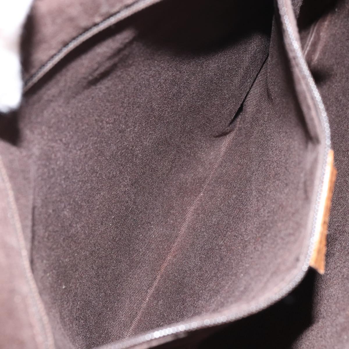 GUCCI GG Canvas Shoulder Bag Pink Silver 113013 Auth 166336