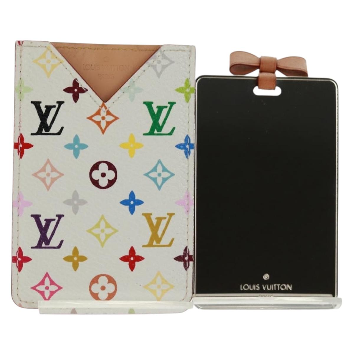 LOUIS VUITTON Monogram Multicolor Etui Mirror Mirror White M92651 Auth 166366V