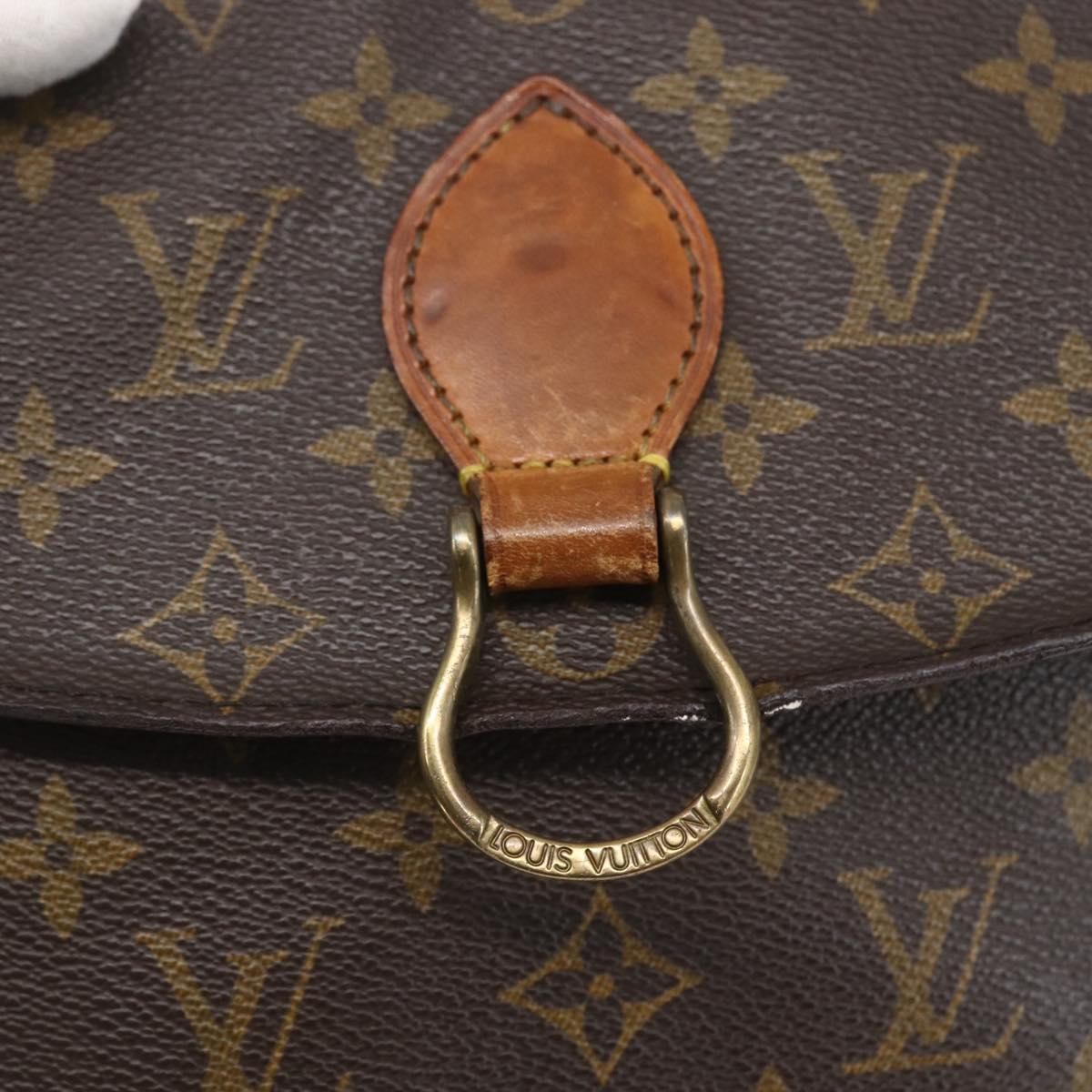 LOUIS VUITTON Monogram Saint Cloud MM Shoulder Bag M51243 LV Auth 166373