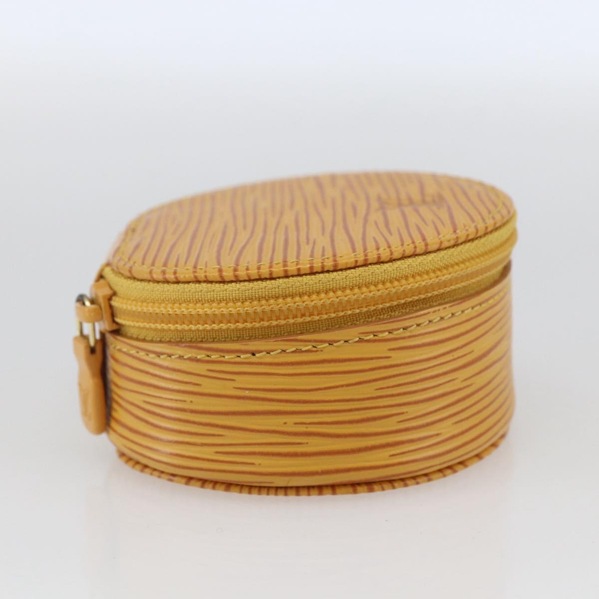 LOUIS VUITTON Epi Ecrin Bijoux 8 Jewelry Box Yellow M48229 LV Auth 166389