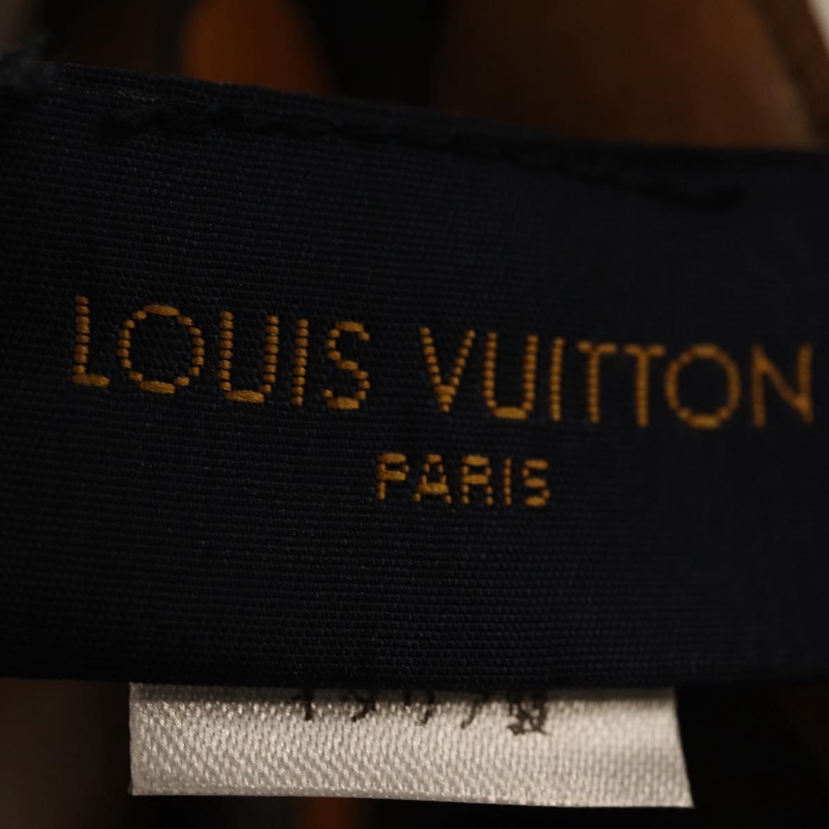 LOUIS VUITTON Monogram LV Friends Bandana Scarf Silk Brown MP2954 Auth 166390V