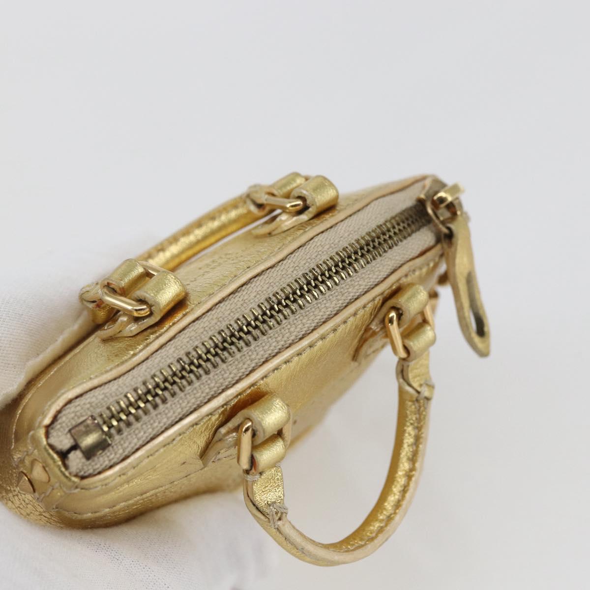 LOUIS VUITTON Mini Lockit Bag Charm Suhari Gold LV Auth 166394