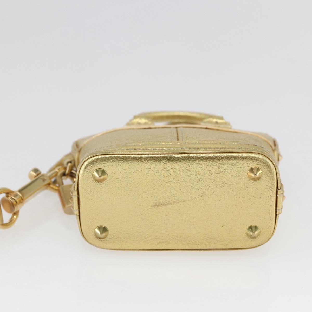 LOUIS VUITTON Mini Lockit Bag Charm Suhari Gold LV Auth 166394