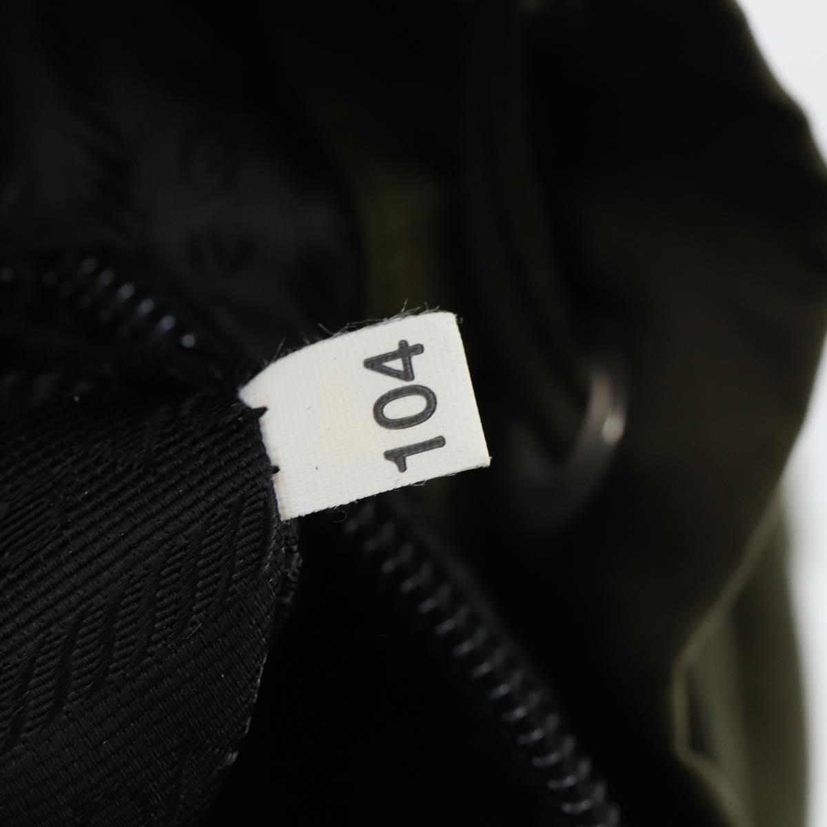 PRADA Backpack Nylon Khaki Silver Auth 166398