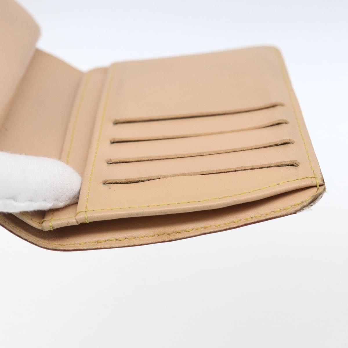 LOUIS VUITTON Multicolor Portefeuille Viennois Wallet White M92987 Auth 166405