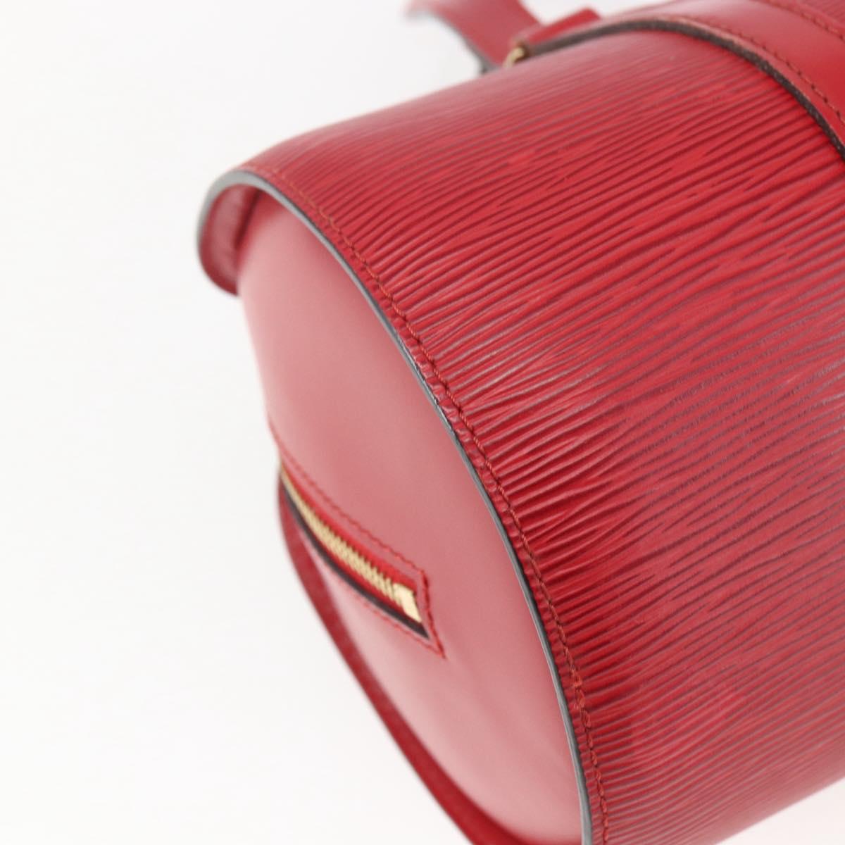 LOUIS VUITTON Epi Soufflot Hand Bag Red M52227 LV Auth 166415