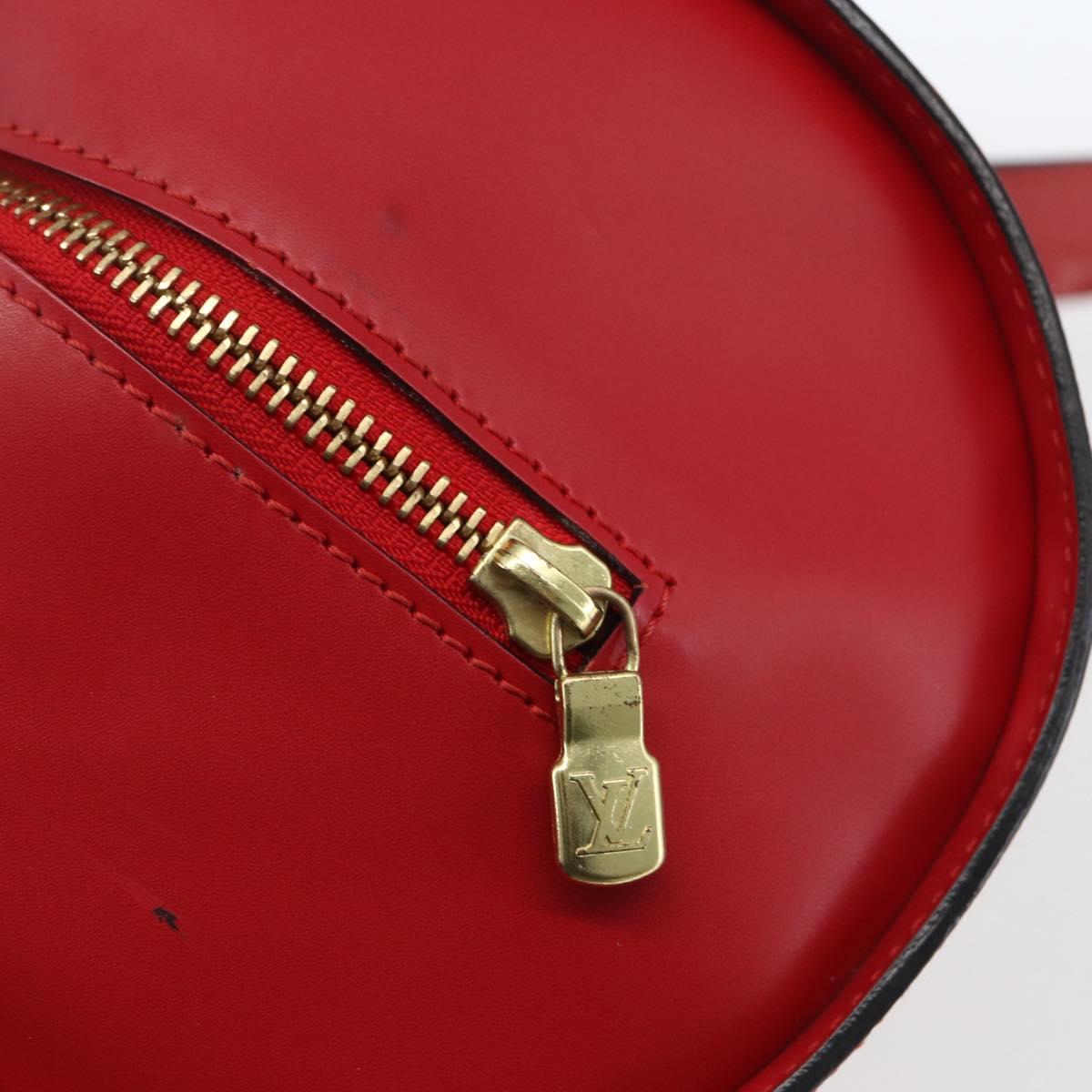 LOUIS VUITTON Epi Soufflot Hand Bag Red M52227 LV Auth 166415