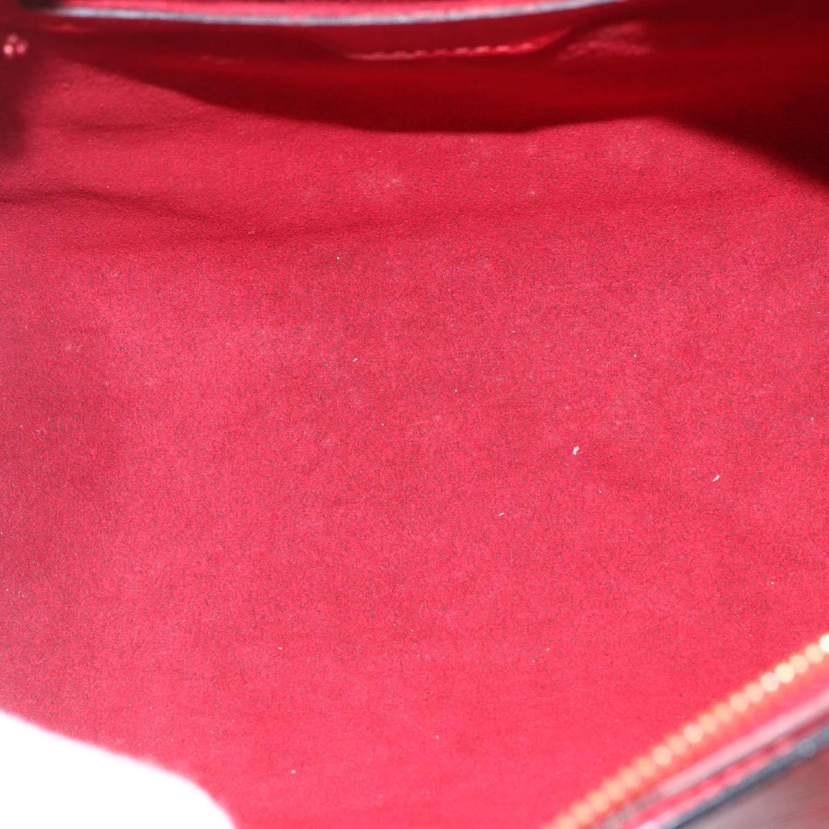 LOUIS VUITTON Epi Soufflot Hand Bag Red M52227 LV Auth 166415