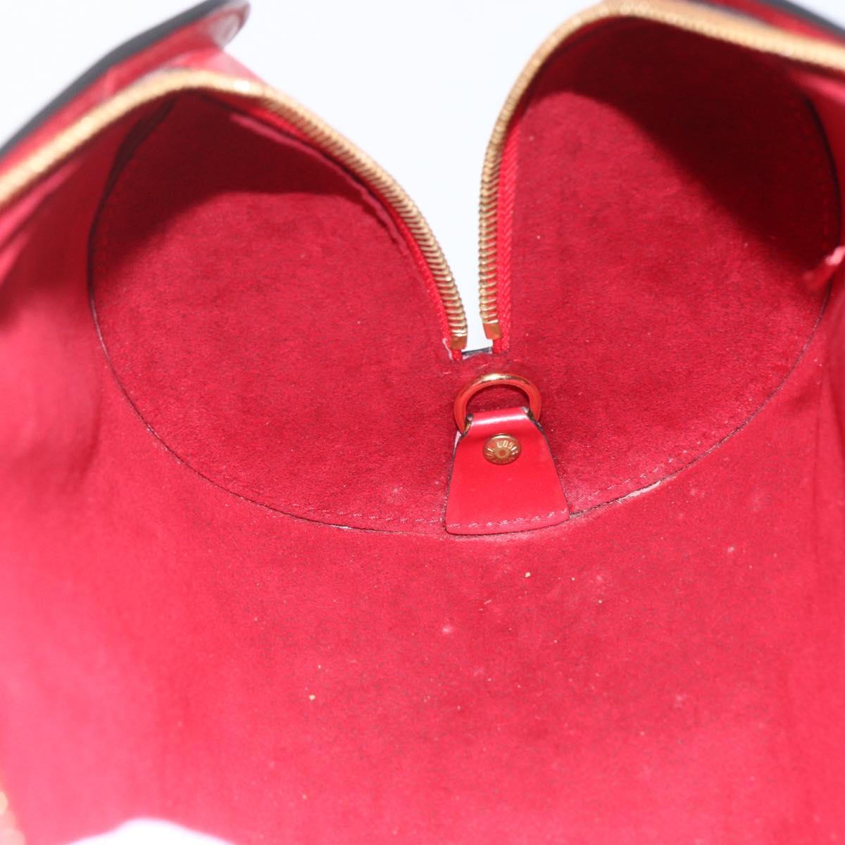LOUIS VUITTON Epi Soufflot Hand Bag Red M52227 LV Auth 166415