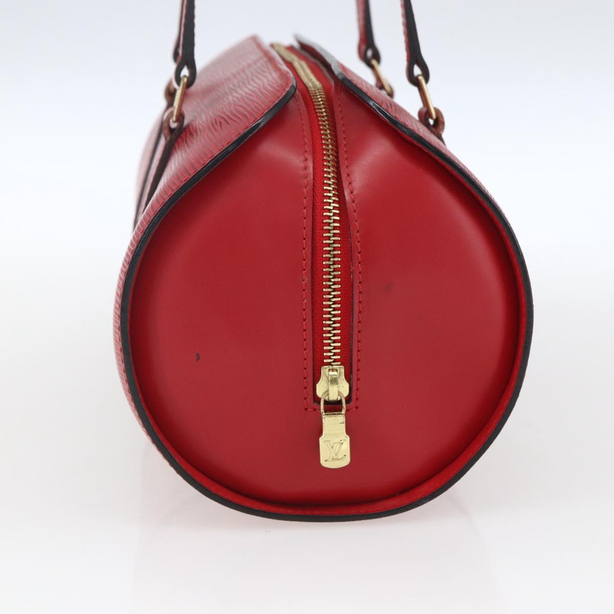LOUIS VUITTON Epi Soufflot Hand Bag Red M52227 LV Auth 166415