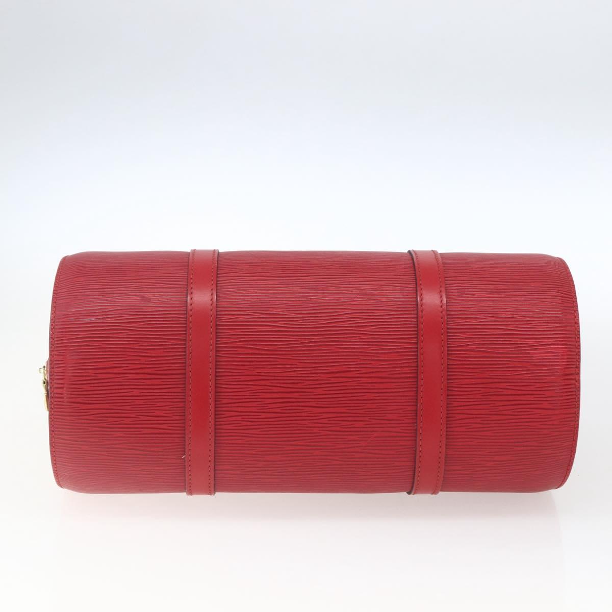 LOUIS VUITTON Epi Soufflot Hand Bag Red M52227 LV Auth 166415