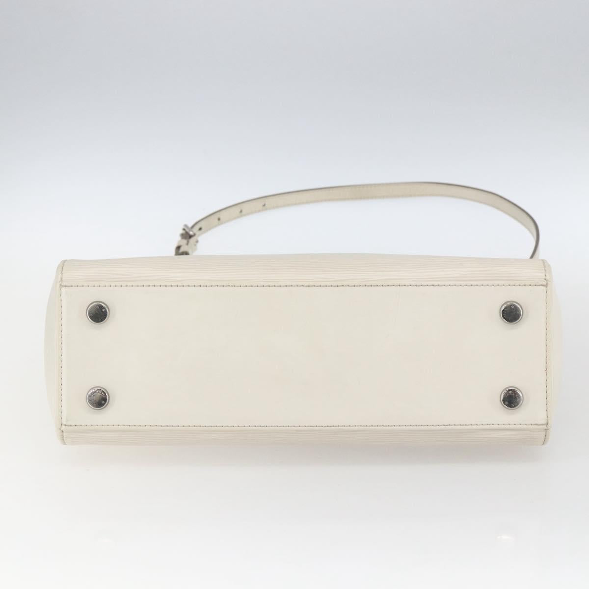 LOUIS VUITTON Epi Blair MM Hand Bag 2way White Yvoire M40330 LV Auth 166428
