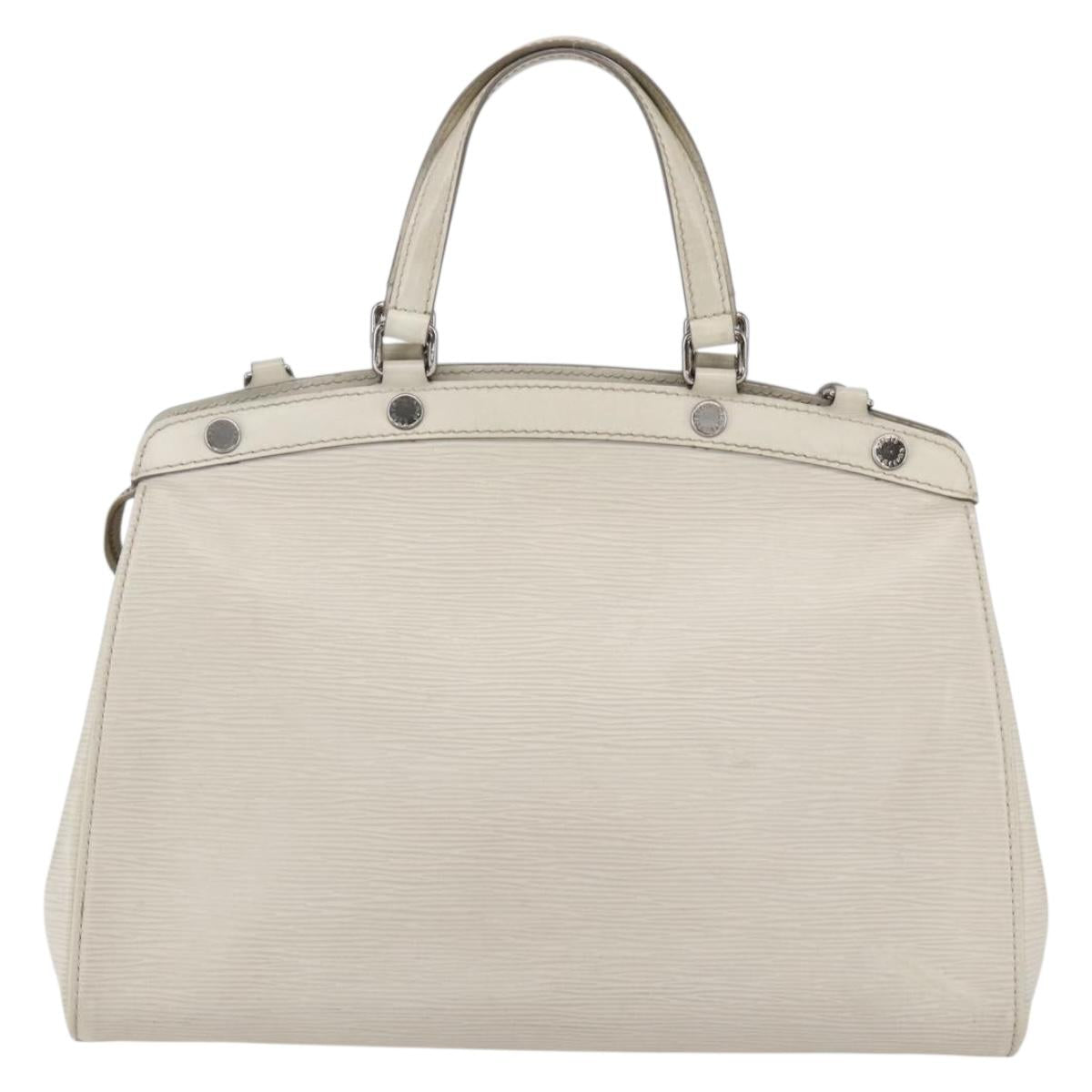 LOUIS VUITTON Epi Blair MM Hand Bag 2way White Yvoire M40330 LV Auth 166428