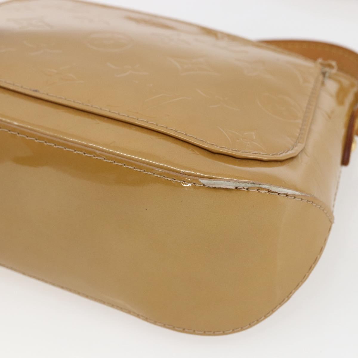 LOUIS VUITTON Monogram Vernis Minna Street Bag Noisette M91508 LV Auth 166435