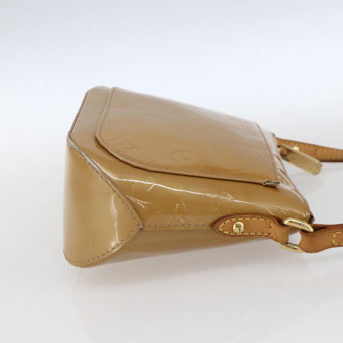 LOUIS VUITTON Monogram Vernis Minna Street Bag Noisette M91508 LV Auth 166435