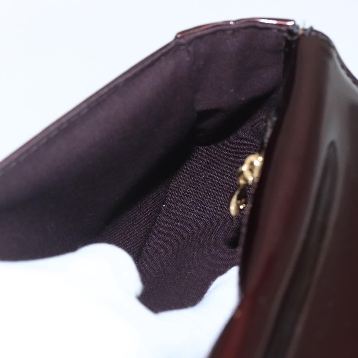 LOUIS VUITTON Vernis Pochette Sobie Clutch Bag Amarante M93728 LV Auth 166446A