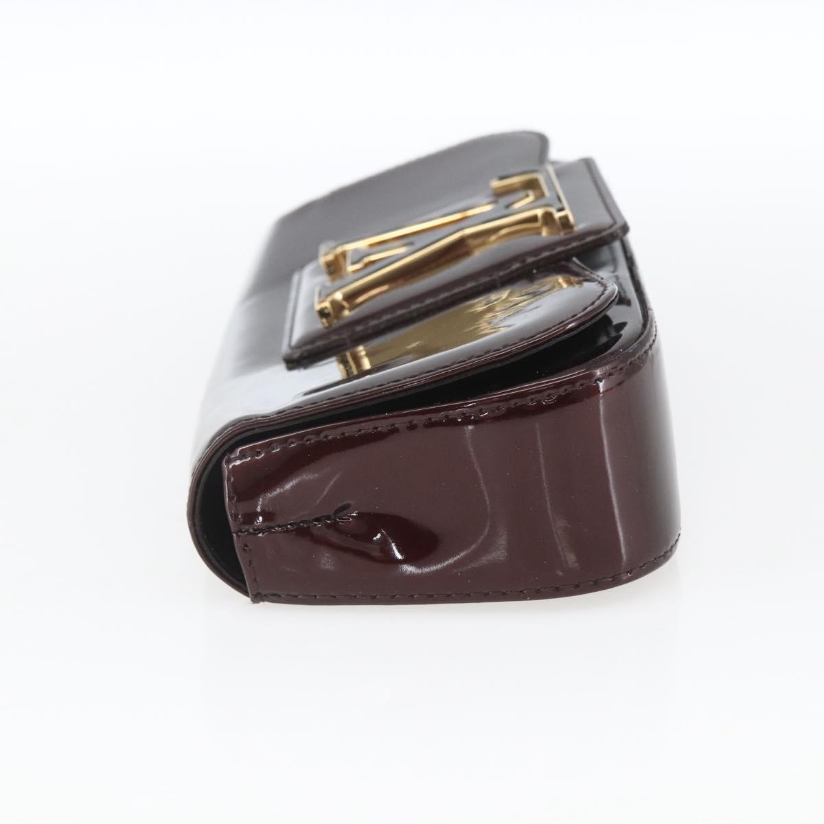 LOUIS VUITTON Vernis Pochette Sobie Clutch Bag Amarante M93728 LV Auth 166446A