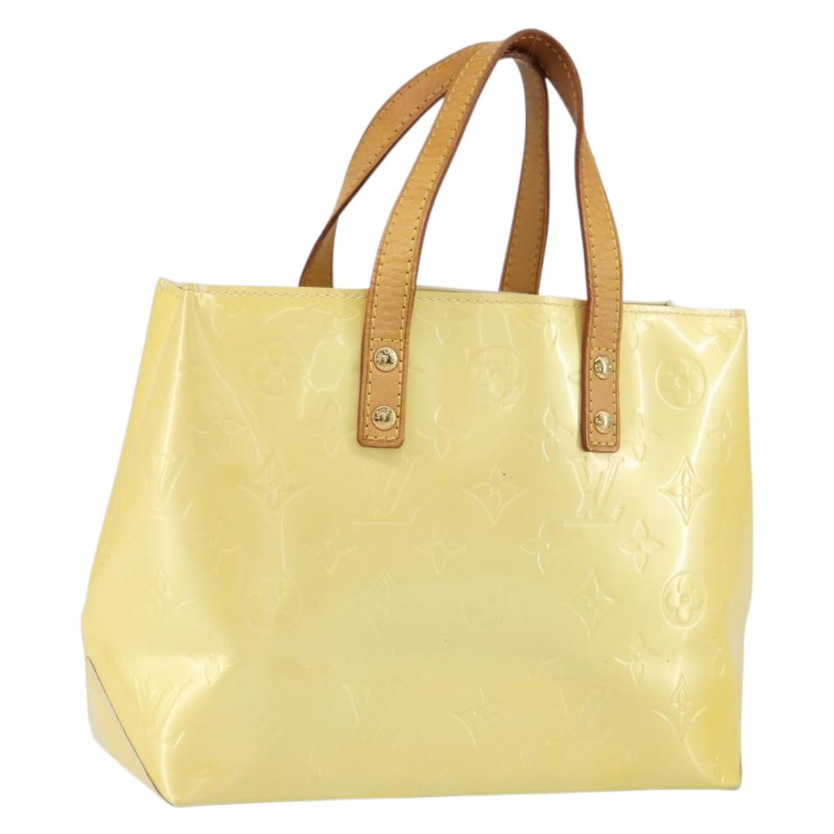 LOUIS VUITTON Monogram Vernis Reade PM Hand Bag Gris M91145 LV Auth 166458