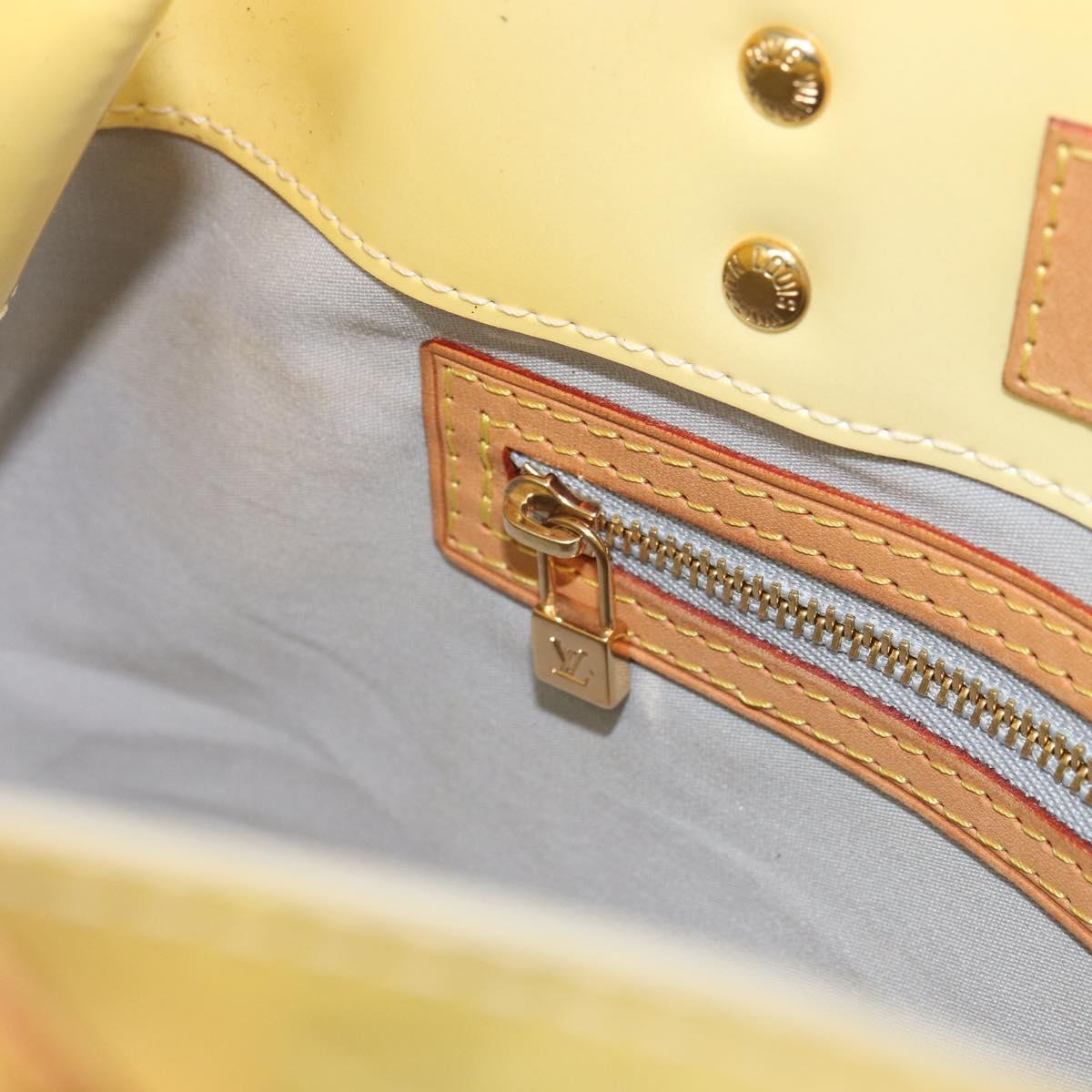 LOUIS VUITTON Monogram Vernis Reade PM Hand Bag Gris M91145 LV Auth 166458