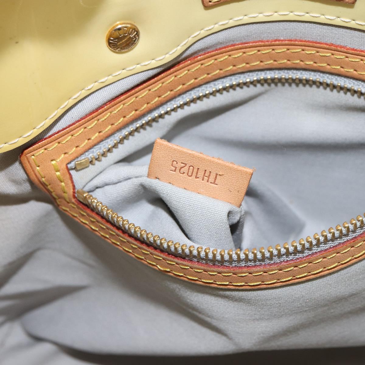 LOUIS VUITTON Monogram Vernis Reade PM Hand Bag Gris M91145 LV Auth 166458