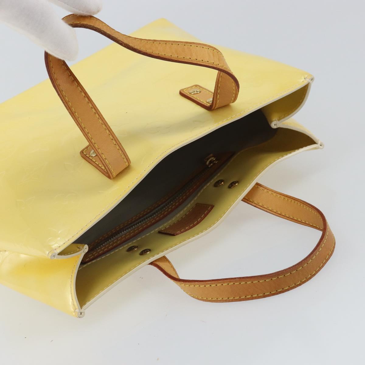 LOUIS VUITTON Monogram Vernis Reade PM Hand Bag Gris M91145 LV Auth 166458
