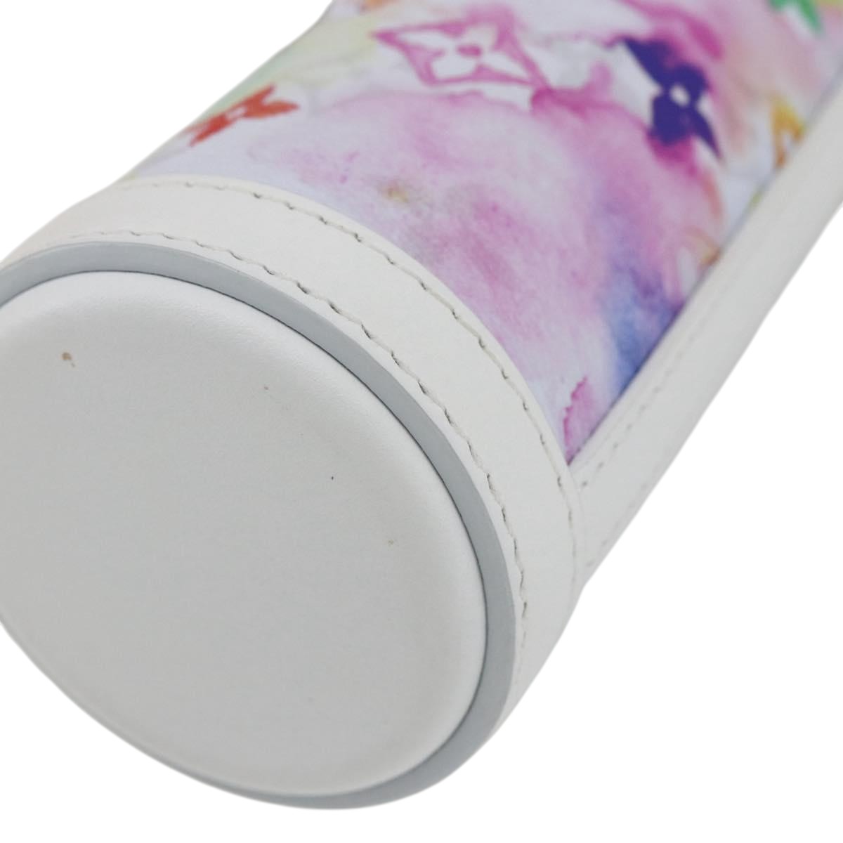LOUIS VUITTON Monogram Watercolor Flask Holder Water White GI0625 Auth 166471SM